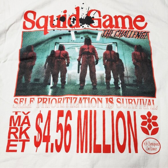 Market CTM PacSun Netflix Graphic T Shirt Mens XL Squid Game TV Show EUC - Picture 3 of 7